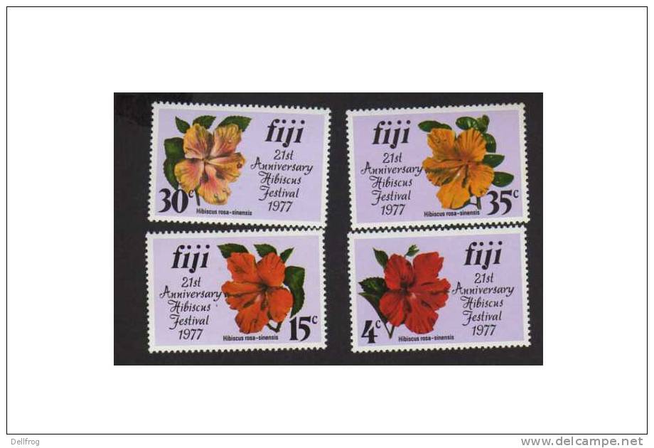 Fiji 1977 Sg51-4 HIBISCUS FESTIVAL MNH - Fidji (1970-...)