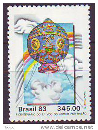 BRAZIL  -  MONTGOLFIÈRE DE 1783   - **MNH -  1983 - Zeppelines