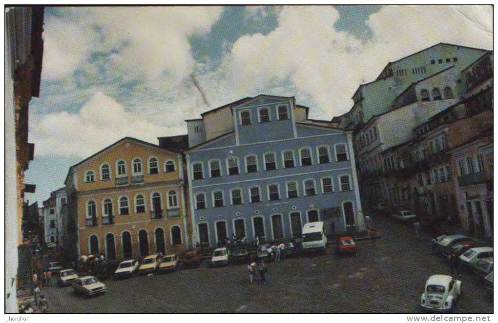 Brasil-Postcard 1989-Largo Do Pelourinho-Jorge Amado House Salvador, Bahia - Pointe-Noire