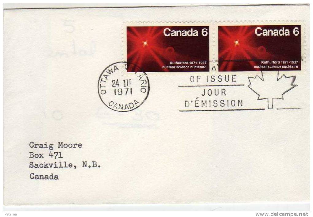 FDC, OTTAWA ONTARIO, 1971, Canada, - Cartas & Documentos