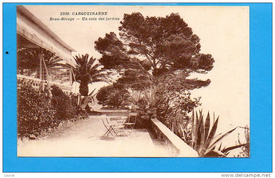 83 CARQUEIRANNE - Beau-Rivage - Un Coin Des Jardins - Carqueiranne