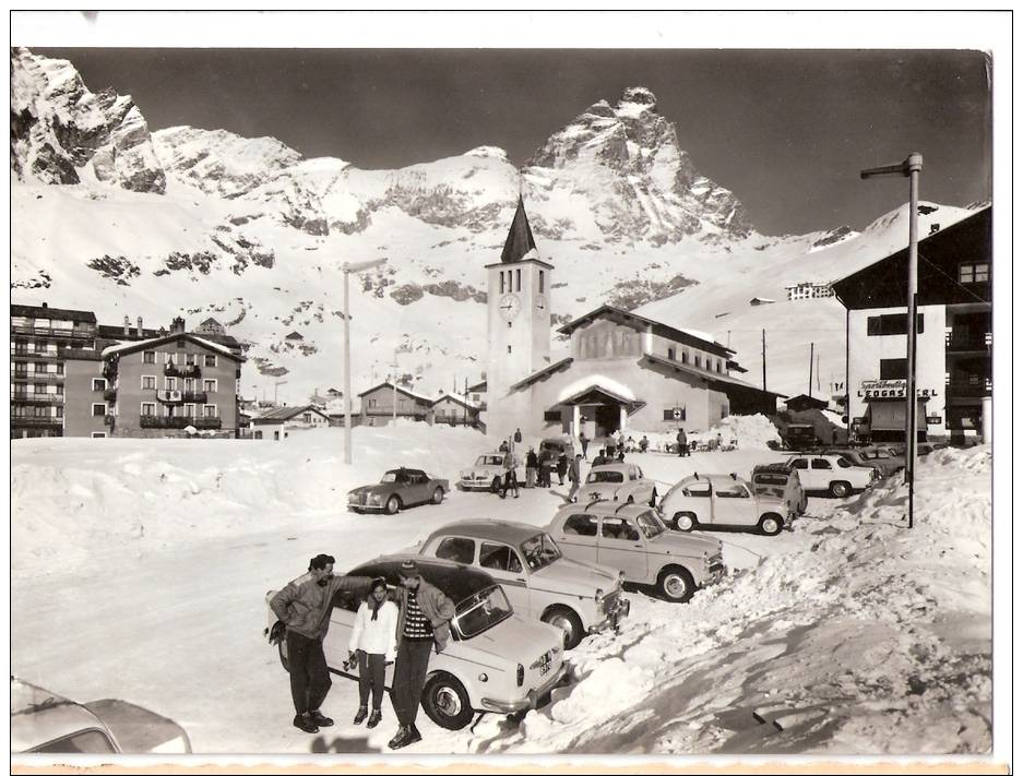 CERVINIA BREUIL SCORCIO PANORAMICO E MONTE CERVINO  AUTO D'EPOCA - Sonstige & Ohne Zuordnung