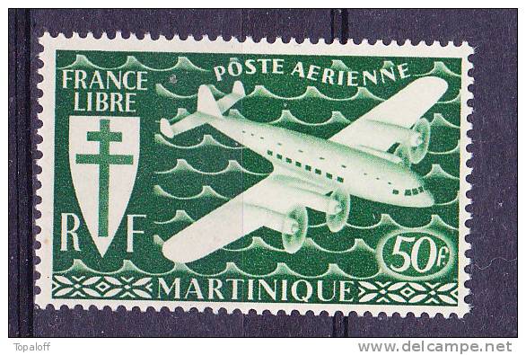 MARTINIQUE PA N°4 Neuf Charniere - Poste Aérienne