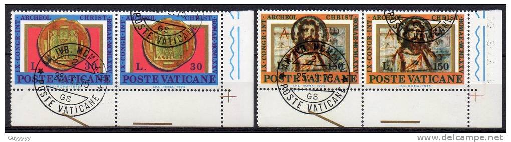 Vatican - 1975 - Yvert N° 600 à 602 - Usados