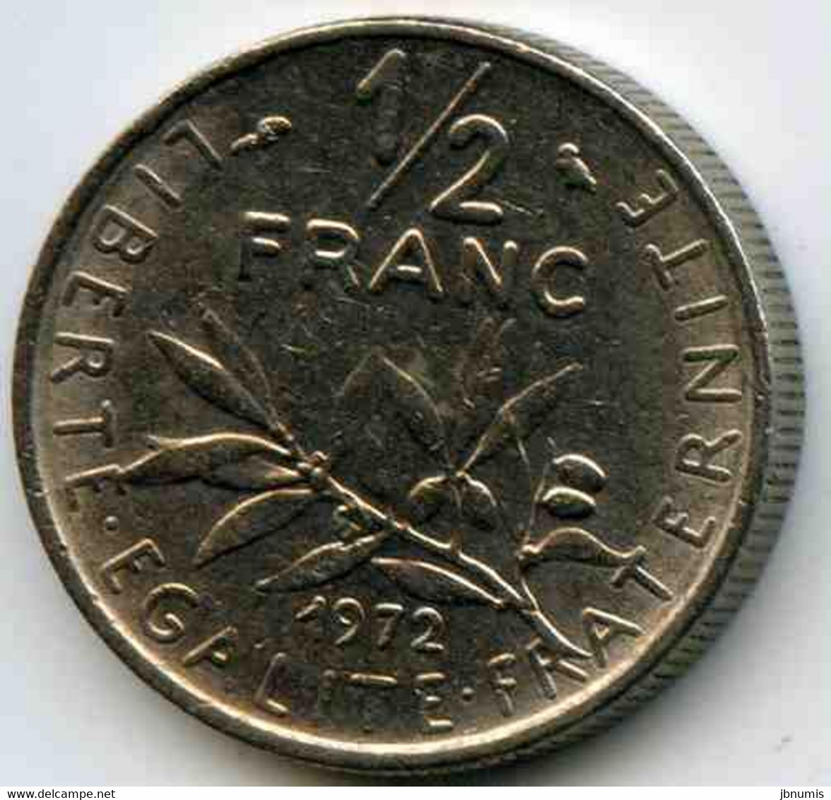 France 1/2 Franc 1972 GAD 429 KM 931.1 - 1/2 Franc