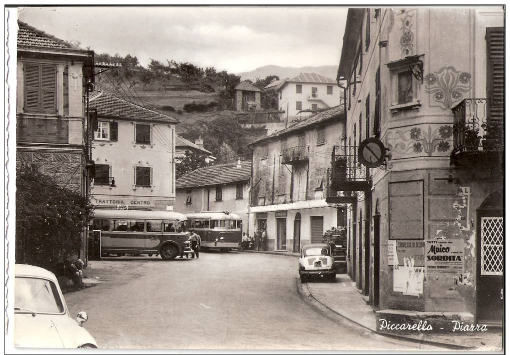 PICCARELLO PIAZZA  PROVINCIA GENOVA BUS  ED AUTO D'EPOCA - Genova (Genua)