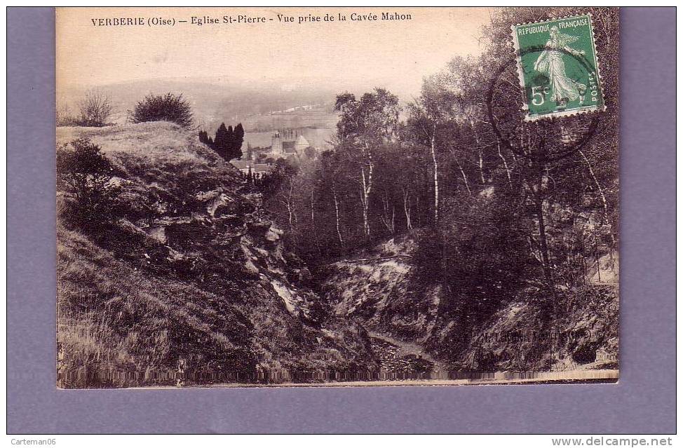 60 - Verberie - Eglise Saint Pierre - Vue Prise De La Cavée Mahon - Verberie