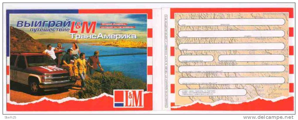 1997 Belarus Postcard Game LM Sigaretta - Tabacco - Smoke - Cigarette - Tabac - Tabak - Tobacco - Other & Unclassified