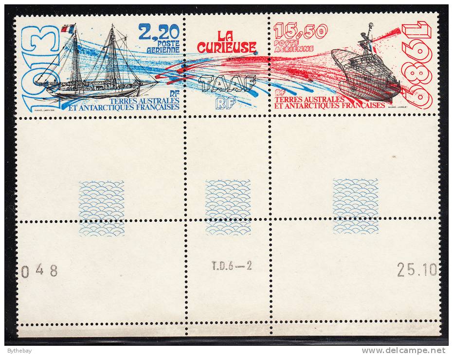 French Southern & Antarctic Territory Scott #C105a MNH La Curieuse - Ships 1913, 1989 - Unused Stamps