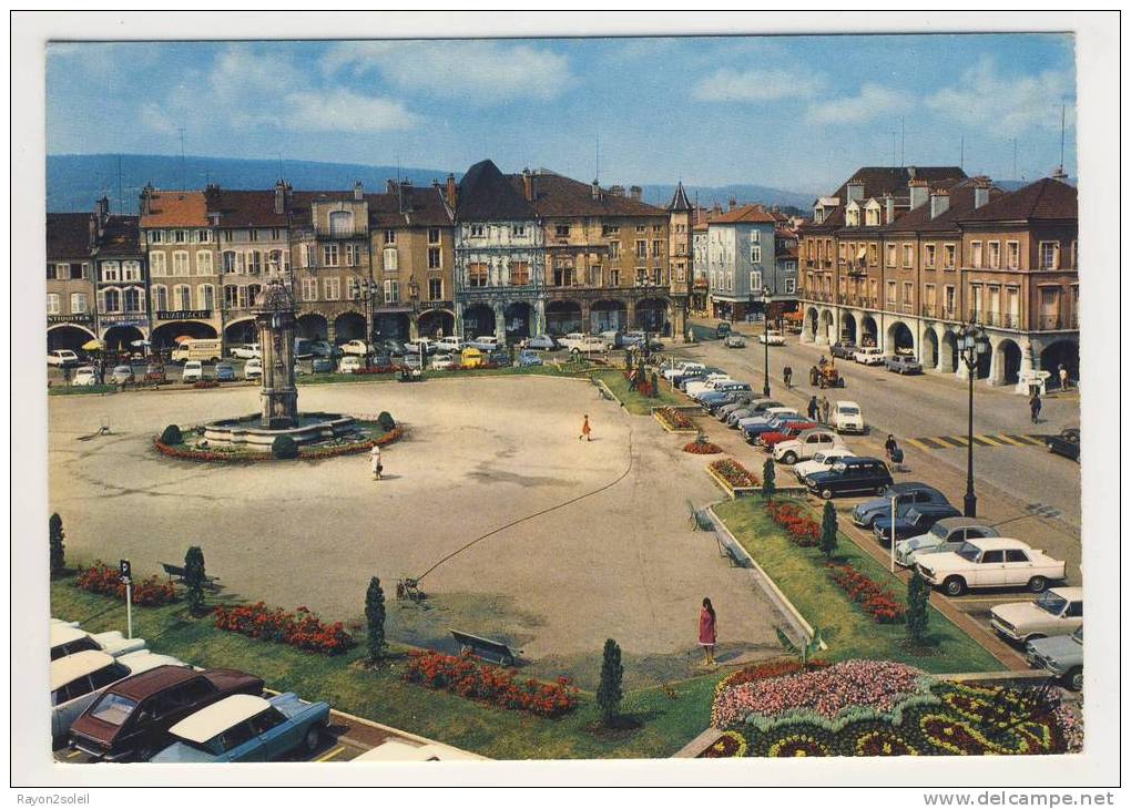 FORMAT 15X10,5 CM  PONT A MOUSSON VUE D'ENSEMBLE DE LA PLACE DUROC   (RECTO/VERSO) - Pont A Mousson