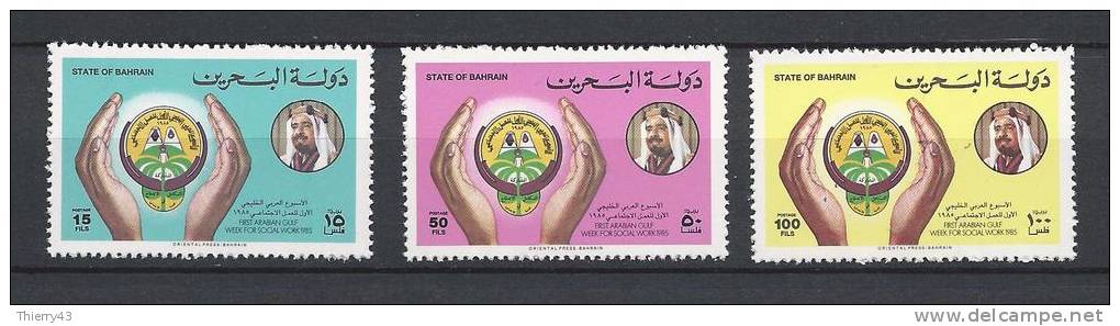 Bahrain 1985  -  Social Work Week, Set Of 3 V.  Y&T 344-46  Mi. 364-66  MNH, NEUF, Postfrisch - Bahreïn (1965-...)