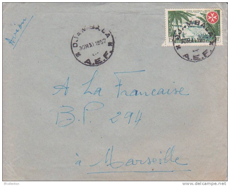Congo,Djambala,1957,Colon Ies,ordre  Souverain De Malte Et Lutte Contre La Lépre,n°237 Sur Lettre - Brieven En Documenten