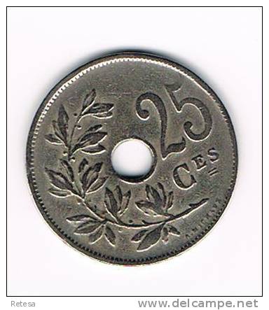 00   ALBERT I  - 25 CENTIEM 1921 FR - 25 Centimes