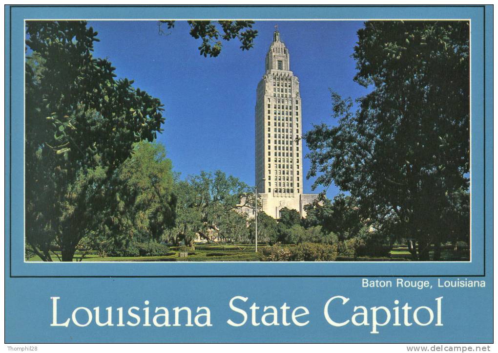 LOUYISIANA STATE CAPITOL - BATON ROUGE - The State Capitol Is The Tallest Capitol Building In The United States - - Baton Rouge