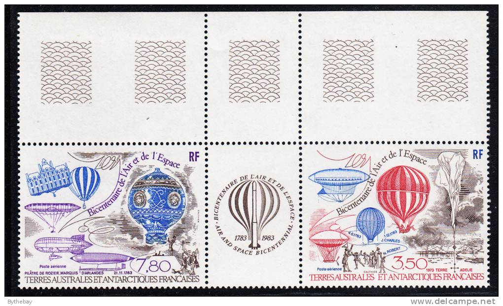 French Southern & Antarctic Territory Scott #C82a MNH Manned Flight Centenary - Various Balloons And Airships - Unused Stamps
