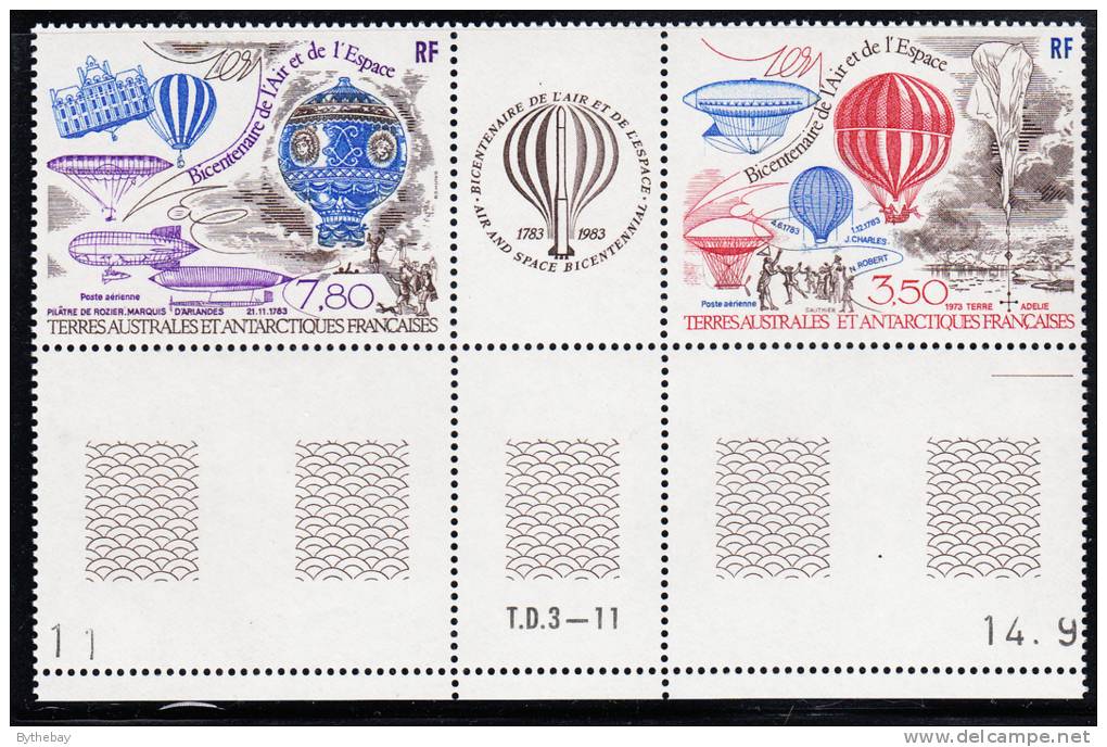 French Southern & Antarctic Territory Scott #C82a MNH Manned Flight Centenary - Various Balloons And Airships - Nuevos