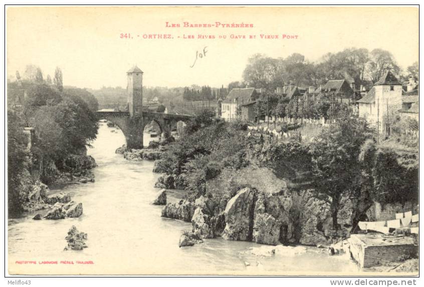 64/CPA - Orthez - Les Rives Du GAve Et Vieux Pont - Orthez