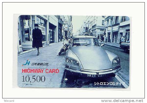 Télécarte CITROEN DS JAPON * Phonecard JAPAN * CITROEN (31) VOITURE CAR AUTO * FRANCE RELATED - Cars