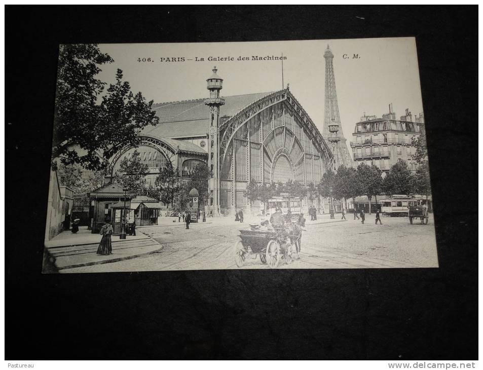 Paris. La Galerie Des Machines.  La Tour Eiffel. Voir 2 Scans. - Paris (15)