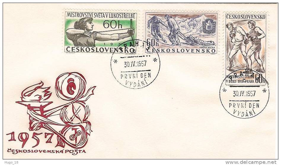 FDC  Ceskoslovensko:  1957 - FDC