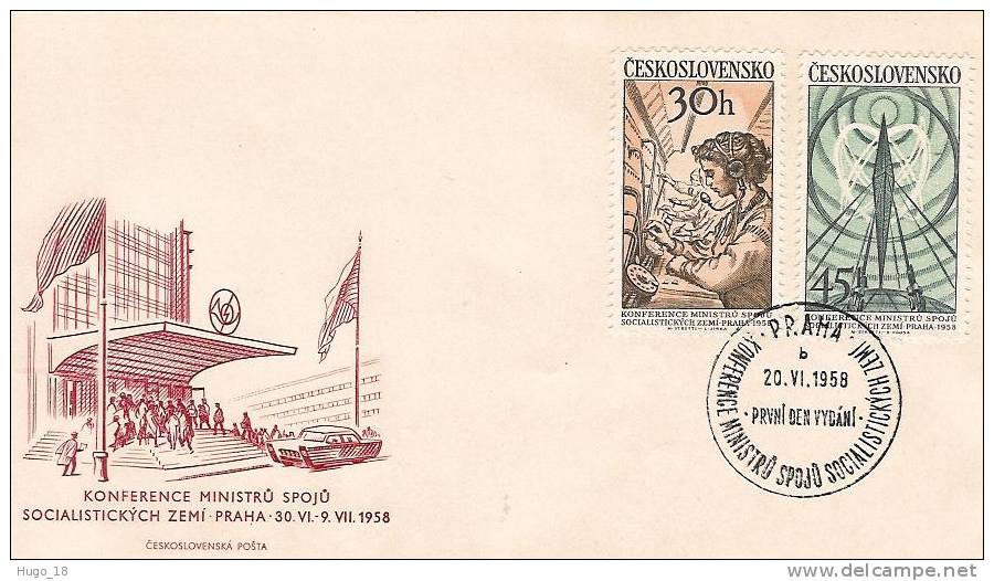 FDC  Ceskoslovensko:  1958 - FDC