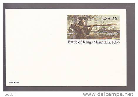 Postal Card - Battle Of Kings Mountain - 1961-80