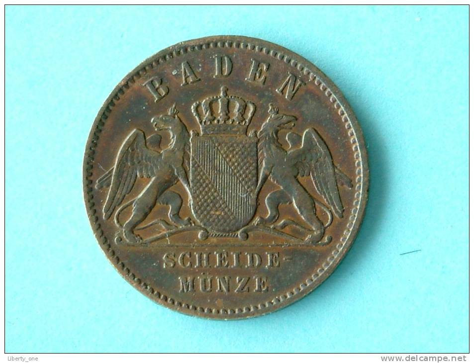 1866 BADEN - 1 KREUZER / KM 242 ( Uncleaned Coin / For Grade, Please See Photo ) !! - Petites Monnaies & Autres Subdivisions