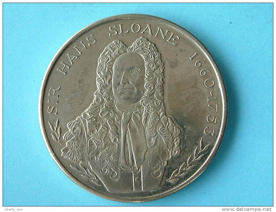 SIR HANS SLOANE 1660 - 1753 / THE BRITISH MUSEUM ( Material ? /  44 Mm. / 33,2 Gr. For Grade, Please See Photo ) ! - Autres & Non Classés