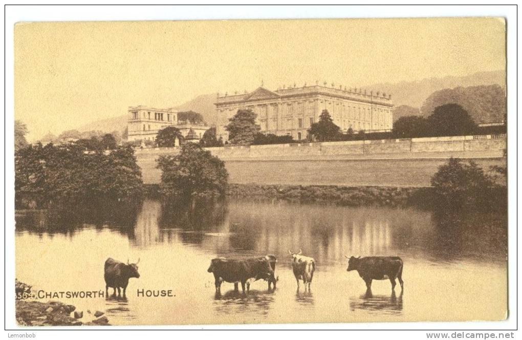 United Kingdom, Chatsworth House, Early 1900s Unused Postcard [P7648] - Derbyshire