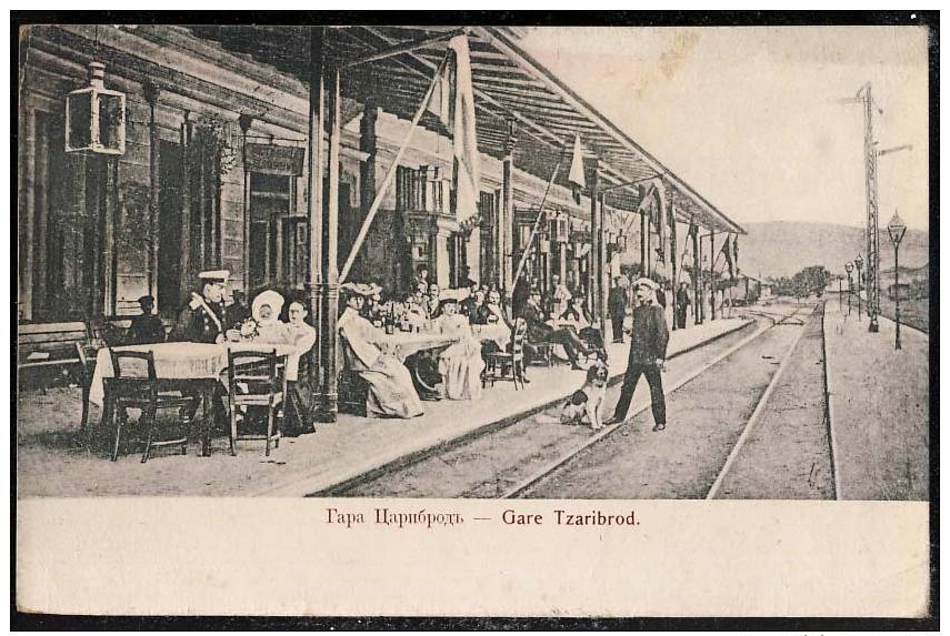 TZARIBROD    Railway Station   Bahnhof     Old Postcard - Bulgarie