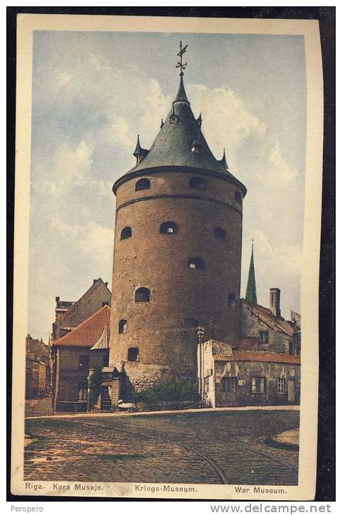 Latvia   RIGA   War Museum     Old Postcard   1931. - Lettonie