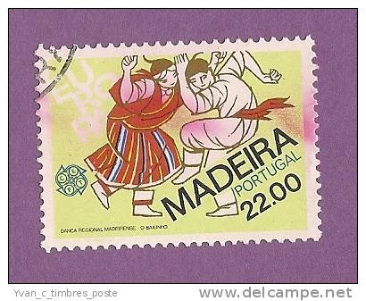 PORTUGAL MADERE TIMBRE N° 75 OBLITERE EUROPA 1981 - Madeira