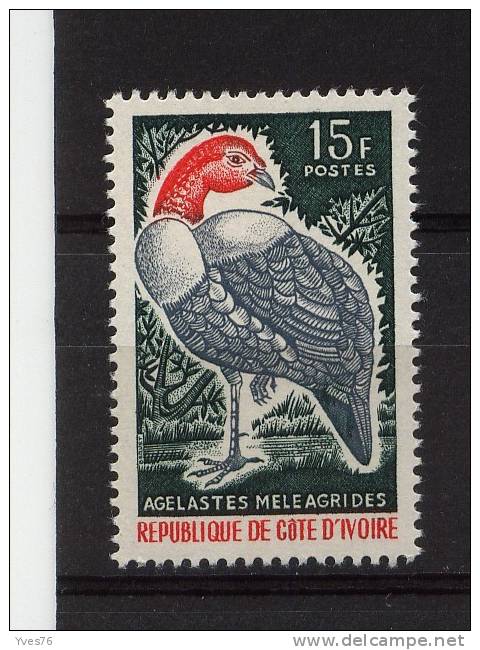 COTE D´IVOIRE - Y&T N° 239** - Oiseaux - Pintade - Côte D'Ivoire (1960-...)