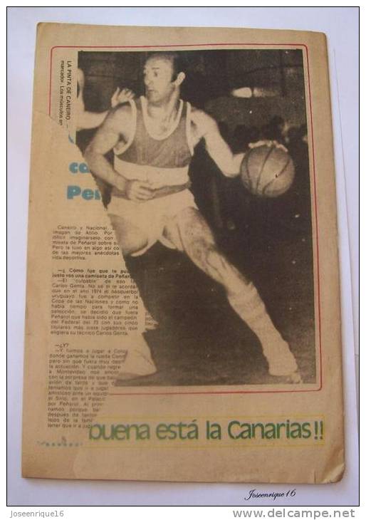 URUGUAY BASKETBALL BASQUETBOL. ATILIO CANEIRO. MAGAZINE REVISTA DEPORTIVA N° 162  1980 - Other & Unclassified