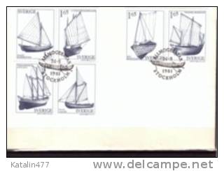 Sweden, 1981. Ships, FDC - FDC