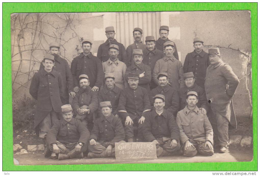 Groupe De Militaire - 6e Génie - 18e Section - Régiments