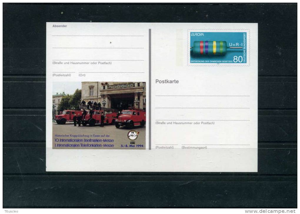 ALLEMAGNE P So 33** Carte Postale EUROPA 1994 Essen 94 - 1994