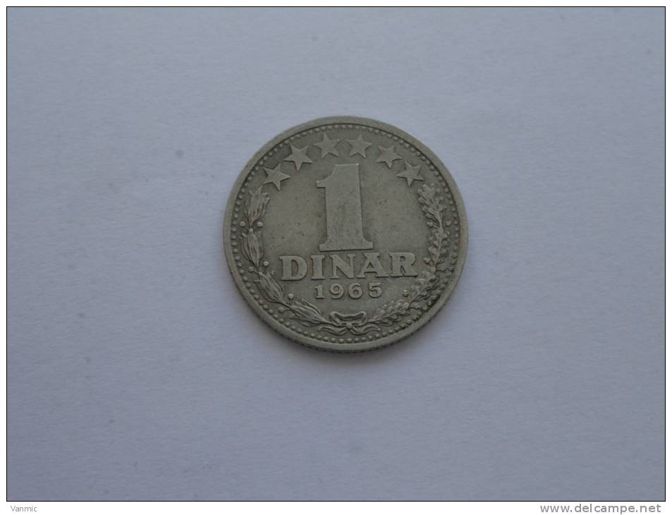 1965 - 1 Dinar - Yougoslavie - Yougoslavie