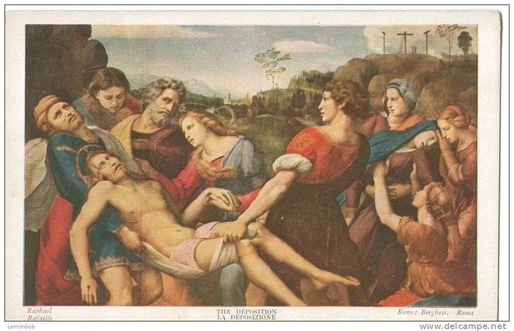 The Deposition, Raphael, Early 1900s Unused Postcard [P7692] - Paintings