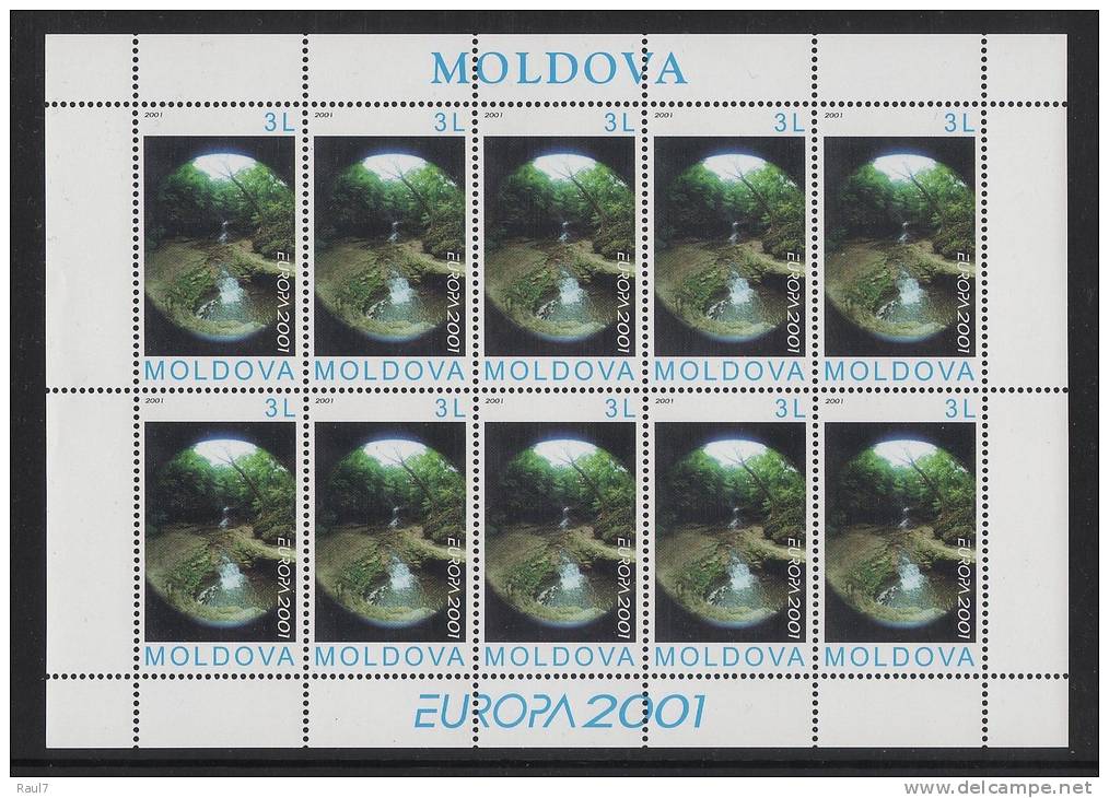 EUROPA 2001 - MOLDAVIE - FEUILLET NEUF ** (MNH) - 2001