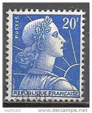 1 W Valeur Oblitérée,used - FRANCE - YT Nr 1011B * 1955/1959 - N° 3-5 - 1955-1961 Marianne (Muller)