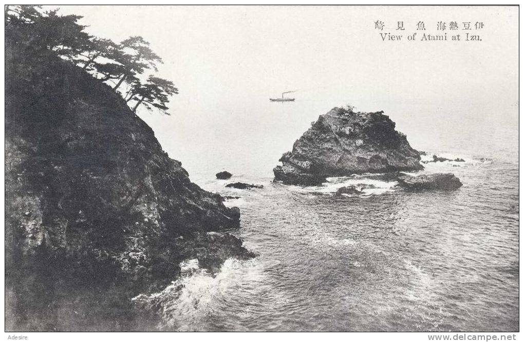 Japan, View Of Atami At Izu (Kaiserzeit), Gelaufen, Nachporto - Sonstige & Ohne Zuordnung