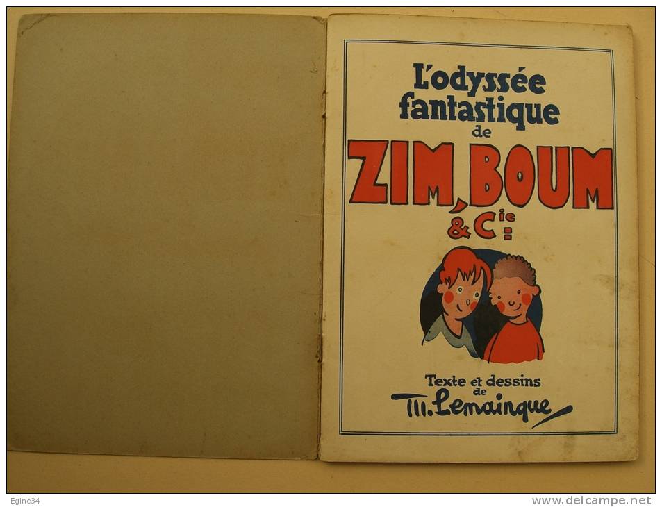 BD - Bande Dessinée Ancienne 1935 -Gordine- Maurice LEMAINQUE - L'Odyssée Fantastique De ZIM, BOUM & Cie - - Autres & Non Classés