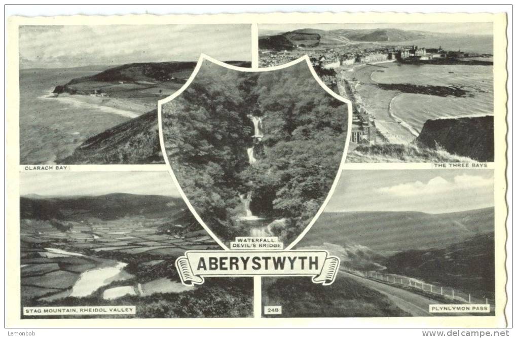 UK, United Kingdom, Aberystwyth, Multi View, Old Unused Postcard [P7769] - Cardiganshire