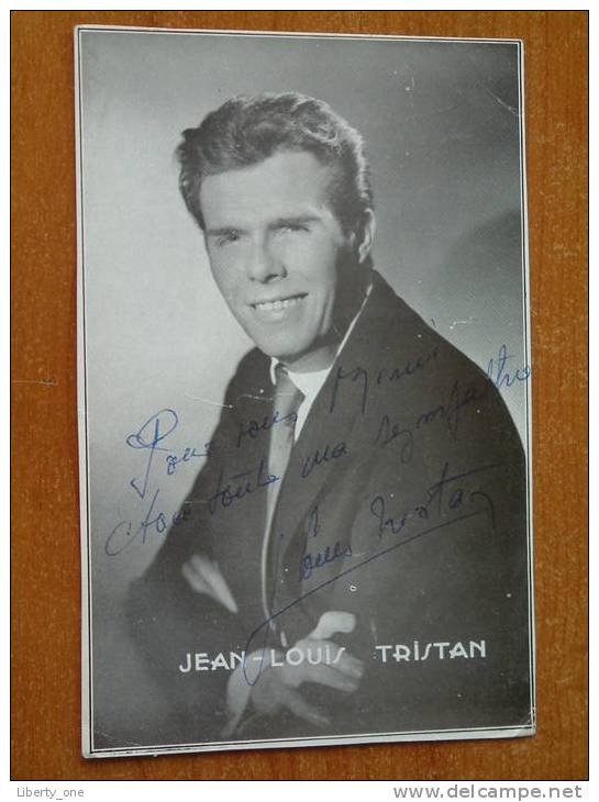 JEAN-LOUIS TRISTAN Photo ? ( Anno 1955 - Zie Foto Voor Details ) ! - Handtekening