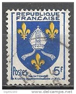 1 W Valeur Oblitérée,used - FRANCE - YT Nr 1005 * 1954 - N° 3-14 - 1941-66 Armoiries Et Blasons