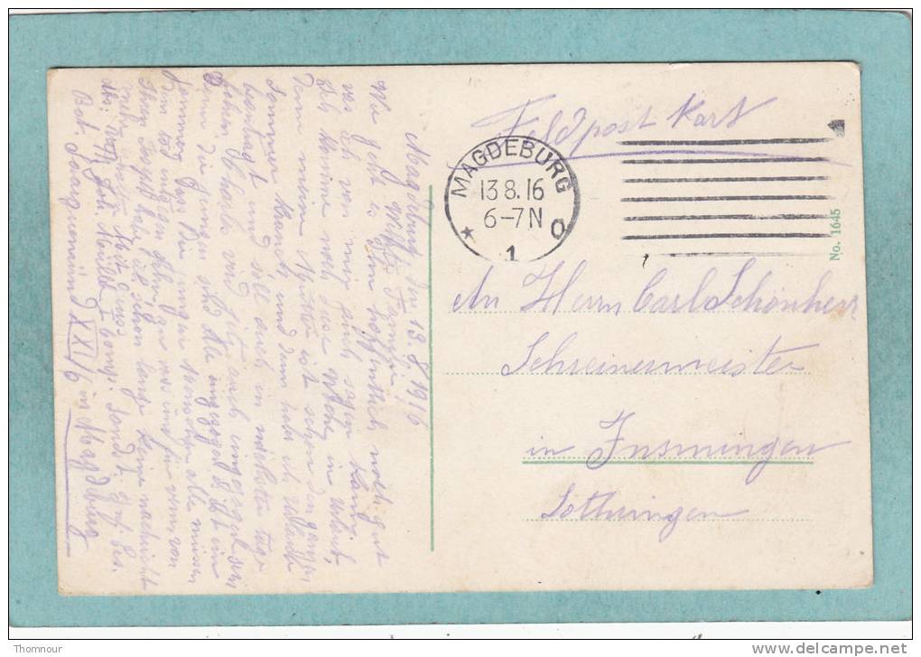 MAGDEBOURG  -   Am Hafen  -  1916  FELDPOST -  TRES BELLE CARTE  - - Magdeburg