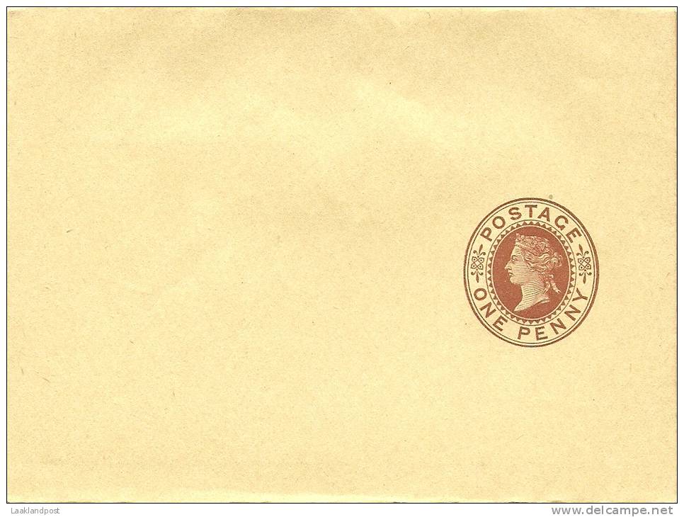 GB 1878 1d NEWSWRAPPER, HUGGINS WP12, UNUSED. - Stamped Stationery, Airletters & Aerogrammes