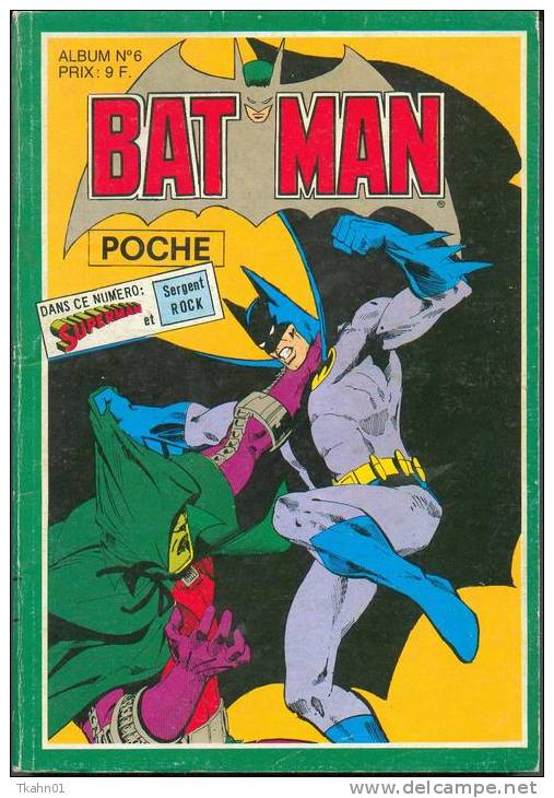 ALBUM  BAT-MAN POCHE   N° 6  " SAGEDITION " DE 1980  GRANT-FORMAT SPECIAL - Batman