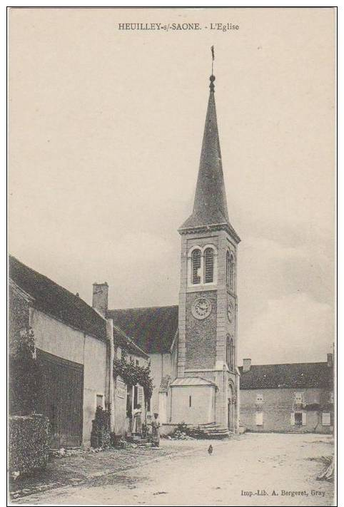 CPA 70 HEUILLEY SUR SAONE Eglise - Autres & Non Classés